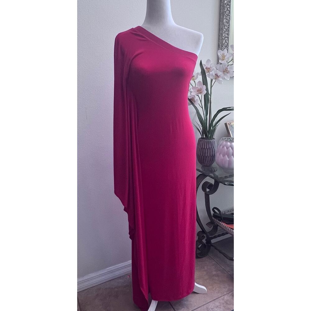 VENUS One-Shoulder Pink Mini Dress